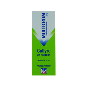 MENARINI FRANCE Multicrom 2 % collyre en solution 10ml