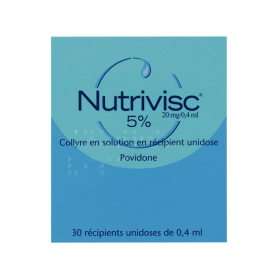 ALCON Nutrivisc 5% (20mg/0,4ml) collyre en solution en 30 récipients unidoses