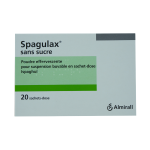 ALMIRALL Spagulax sans sucre poudre effervescente pour suspension buvable en 20 sachets doses