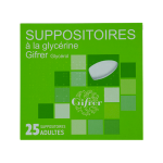 GIFRER Suppositoire à la glycérine adultes 25 suppositoires