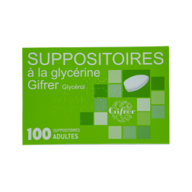GIFRER Suppositoire à la glycérine 100 suppositoires