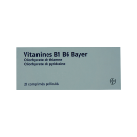 BAYER Vitamine B1 B6 20 comprimés pelliculés