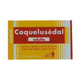 ELERTE Coquelusedal adultes 10 suppositoires