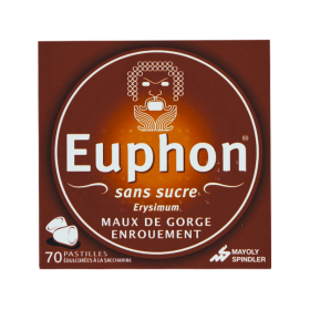 MAYOLY SPINDLER Euphon sans sucre 70 pastilles édulcorées à la saccharine