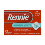 BAYER Rennie 96 comprimés sans sucre