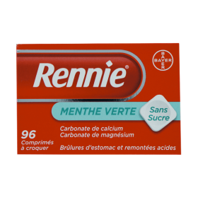 BAYER Rennie 96 comprimés sans sucre