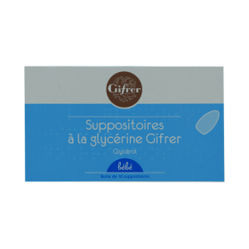 GIFRER Suppositoire à la glycérine nourrissons 10 suppositoires