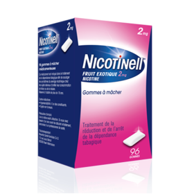 NICOTINELL Fruit exotique 96 gommes à mâcher 2mg