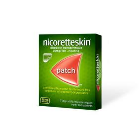 NICORETTE Skin 25mg/16 heures 7 dispositifs transdermiques