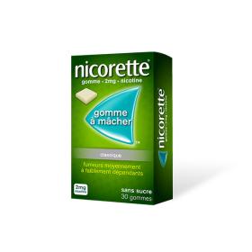 NICORETTE 30 gommes à macher sans sucre 2mg