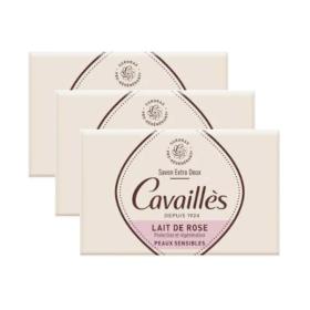 ROGÉ CAVAILLES Savon surgras extra-doux lait de rose 3x250g