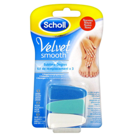 SCHOLL Velvet smooth recharge sublime ongles 3 embouts