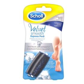 SCHOLL Velvet smooth recharge express pedi cristaux diamants x2