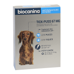 Tick-puss petit chien 67mg 4 pipettes