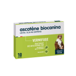 BIOCANINA Ascatène pour chat et chien 10 comprimés sécables