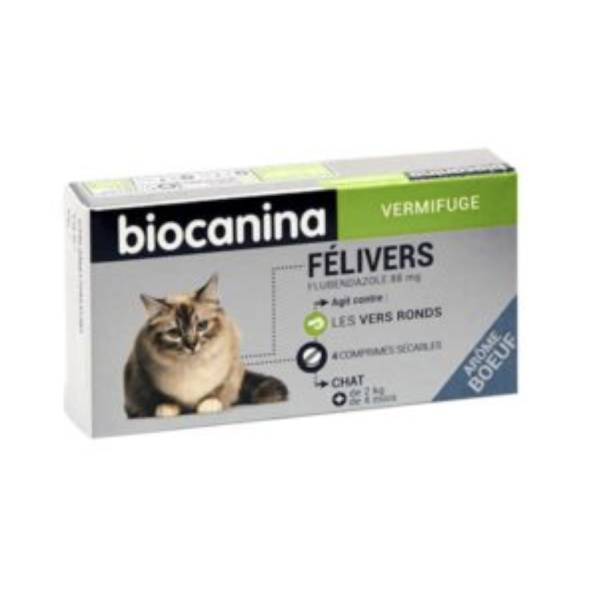 BIOCANINA Felivers pour chat 4 comprimés appétents Parapharmacie Pharmarket