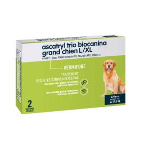 BIOCANINA Ascatryl trio grand chien 2 comprimés sécables