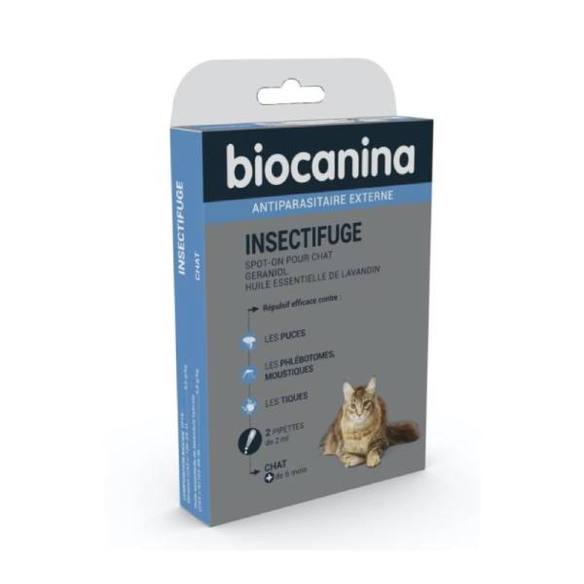 Biocanina Insectifuge Naturel Spot On Chat 2 Pipettes Parapharmacie Pharmarket