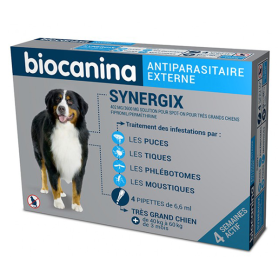 BIOCANINA Synergix solution spot-on très grand chien 4 pipettes