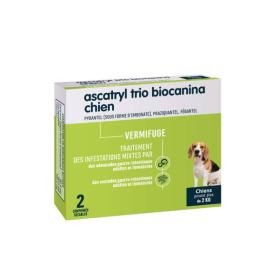 BIOCANINA Ascatryl trio chien 2 comprimés sécables