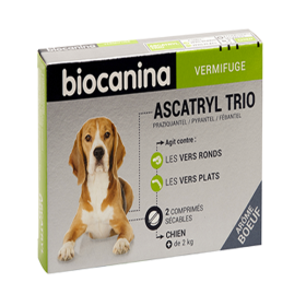BIOCANINA Ascatryl trio chien 2 comprimés sécables