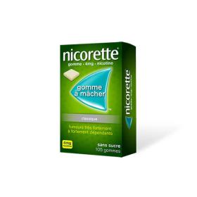 NICORETTE Sans sucre 105 gommes à macher 4mg