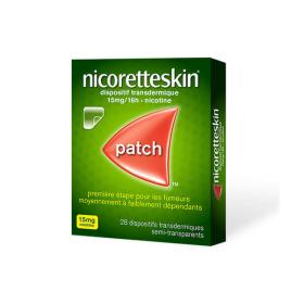 NICORETTE Nicoretteskin 15mg/16 heures 28 dispositifs transdermiques