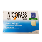 NICOPASS Sans sucre eucalyptus 96 pastillles 1,5mg