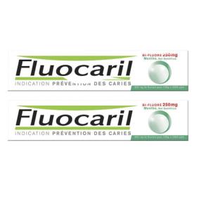 FLUOCARIL Bi-fluoré 250mg menthe pâte dentifrice lot 2x75ml