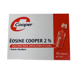 COOPER Eosine 2% solution pour application cutanée en récipient dose 2ml 10 doses