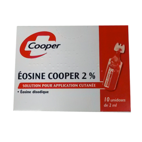 COOPER Eosine 2% solution pour application cutanée en récipient dose 2ml 10 doses