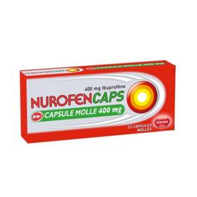 RECKITT BENCKISER Nurofencaps 400mg  10 capsules molles