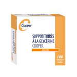 COOPER Suppositoire glycerine adulte 100 unités