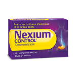 WYETH Nexium control 20mg 14 comprimés gastro-résistants