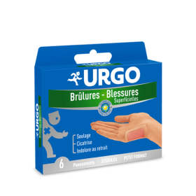 URGO Brûlures et blessures 6 pansements