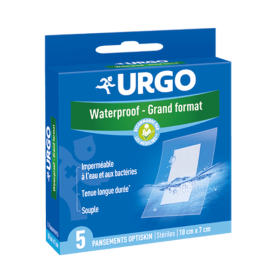 URGO Waterproof grand format 10cmx7cm 5 pansements