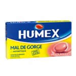 HUMEX Mal de gorge biclotymol 20mg fruits rouges sans sucre 24 pastilles