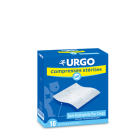 URGO Compresse stérile gaze 10 cm x 10 cm 10x2 unités