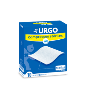 URGO Compresses stériles non tissées 10x10 cm 10x2 unités