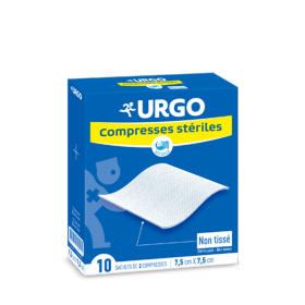 URGO Compresses stériles non tissées 7.5x7.5 cm 10x2 unités