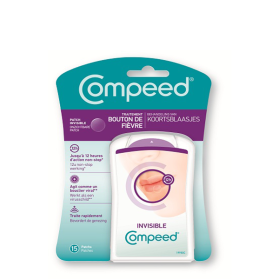 COMPEED Bouton de fièvre 15 patchs invisibles