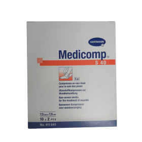 HARTMANN Medicomp compresses stériles non tissées 7.5x7.5 cm 10x2 unités