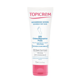 TOPICREM Sos crème réparatrice pieds 75ml