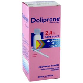 DOLIPRANE 2,4% sans sucre suspension buvable 100ml