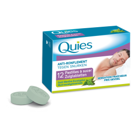 QUIES Anti-ronflement menthe eucalyptus 12 pastilles à sucer