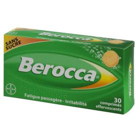 BAYER Berocca sans sucre 30 comprimés effervescents