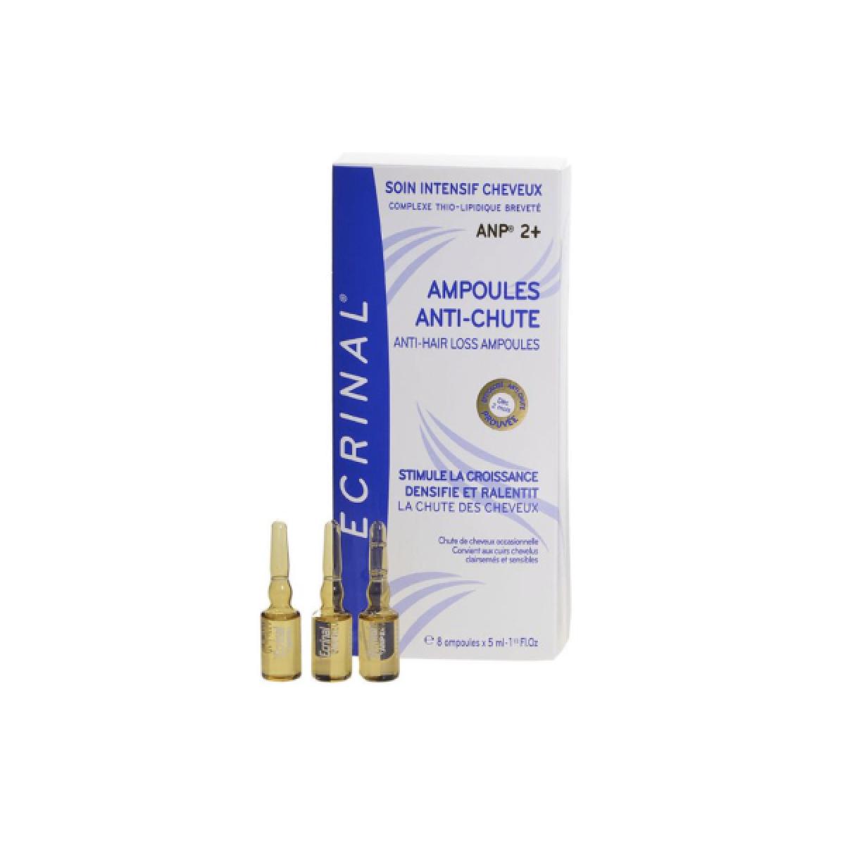 ASEPTA Ecrinal cheveux 8 ampoules antichute 5ml Parapharmacie Pharmarket