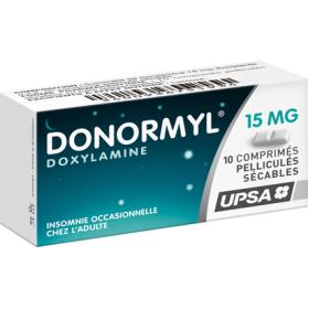 UPSA Donormyl 15mg 10 comprimés pelliculés sécables