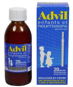 PFIZER Advil enfants et nourrissons 20mg/1ml suspension 200ml