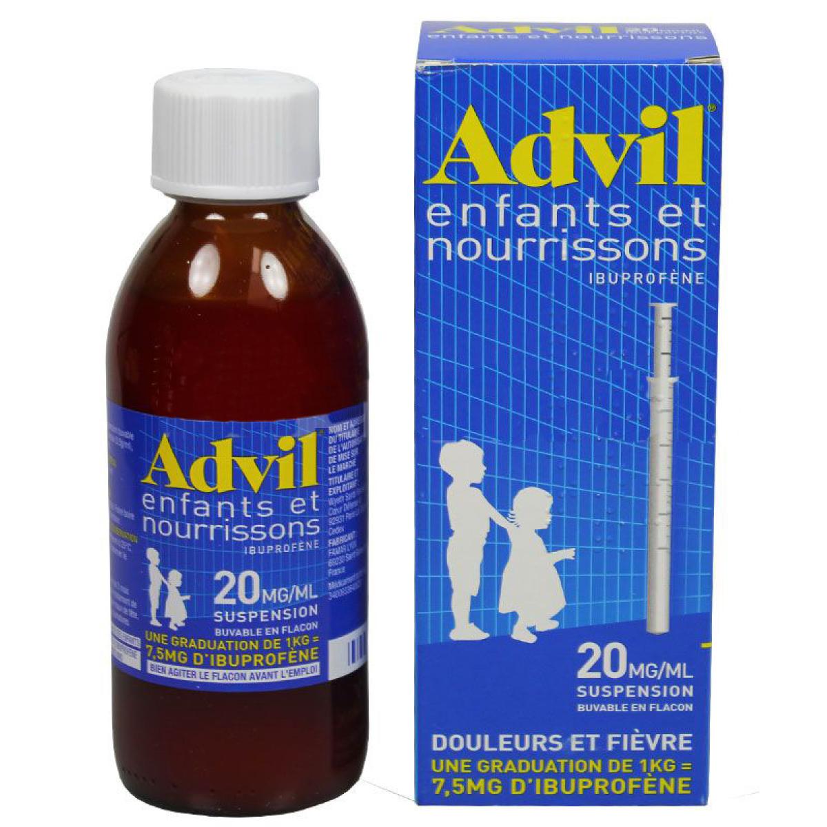 Pfizer Advil Enfants Et Nourrissons mg 1ml Suspension 0ml Medicaments Pharmarket